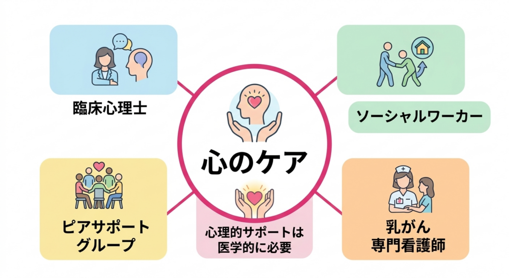 アピアランスケアと自己イメージの回復に関するイラスト